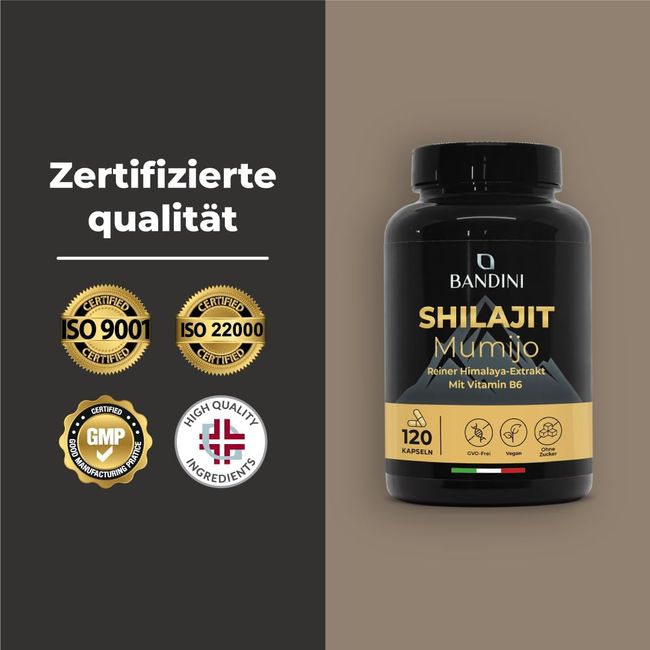Bandini Mumijo Shilajit Kapseln