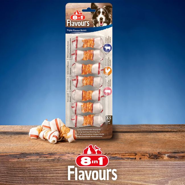 8in1 Triple Flavour Knochen XS