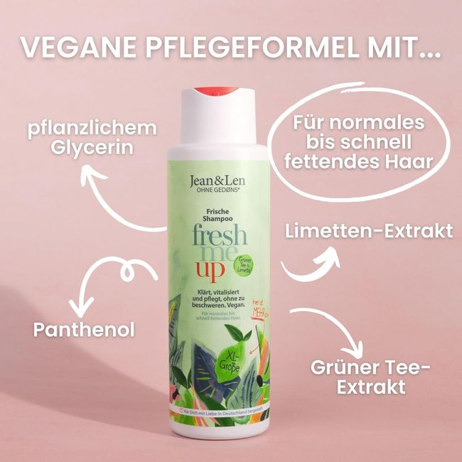 Jean & Len Frische Shampoo Grüner Tee & Limette