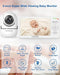 HelloBaby 6 Zoll Baby Monitor mit Kamera