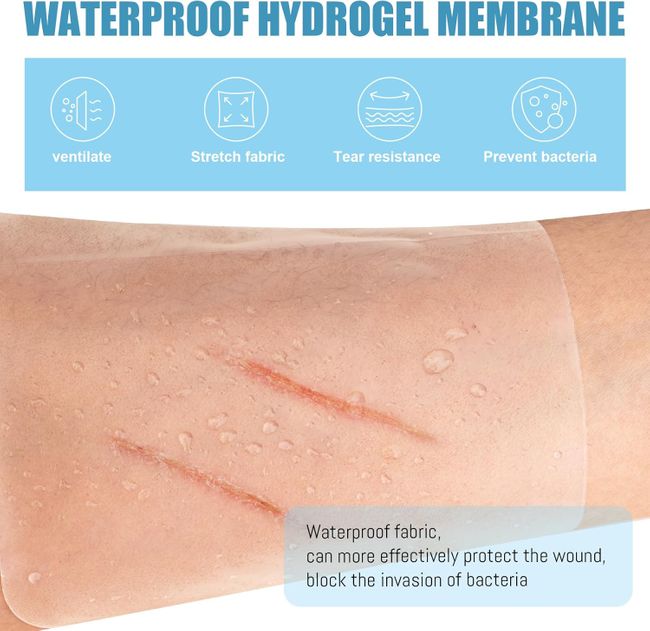 Leikedun Hydrokolloid Wundauflagen 5 x 5 cm, Extra Dünn