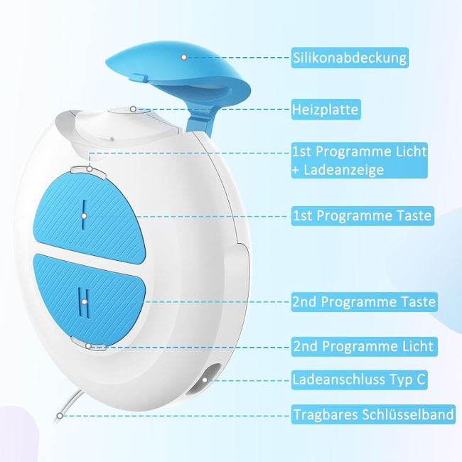 LeaderPro Insektenstichheiler USB Wiederaufladbar, Mückenstich Hitzestift Behandlung