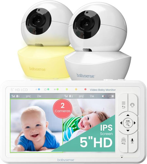Babysense Babyphone HD 5 Zoll mit 2 Kameras