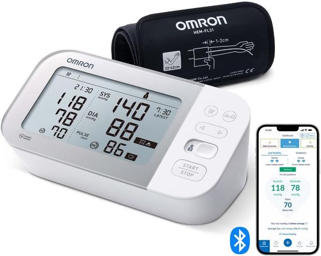 OMRON Smart Automatisches Blutdruckmessgerät Oberarm mit AFib-Erkennung, klinisch validiert