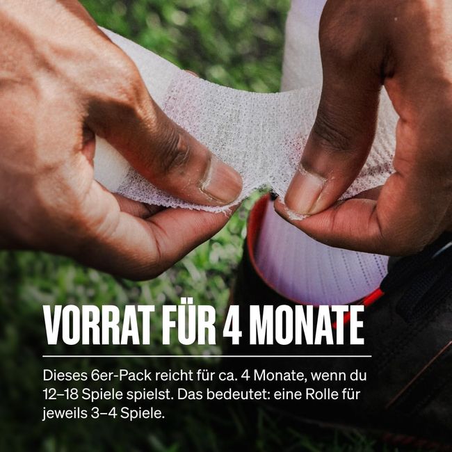 SPORTTAPE  Selbstklebender verband - 6 Rollen, 5 cm x 4,5 m weiß