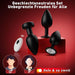Tagnaff Analplugs Set, Analplug für Frauen Männer mit Vibration AI-Steuerung
