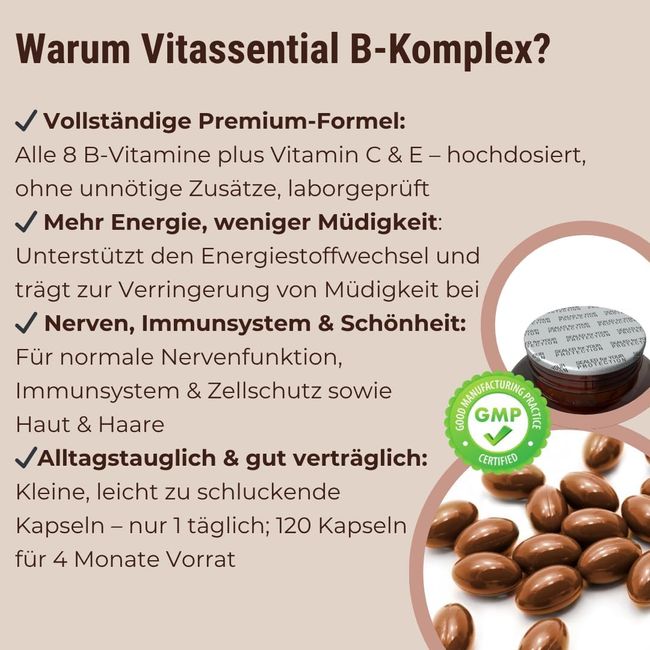 Vitassential Vitamin B Komplex Kapsel