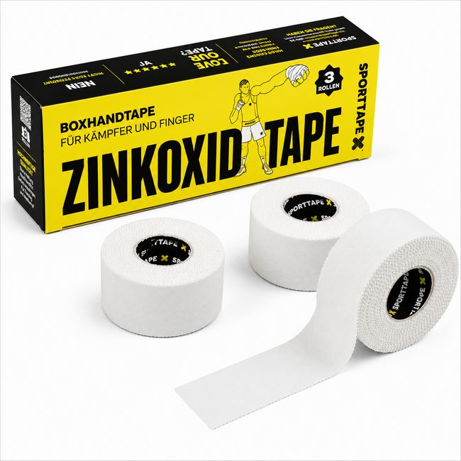 SPORTTAPE zinkoxid sporttape weiß - 2,5 cm x 10 m