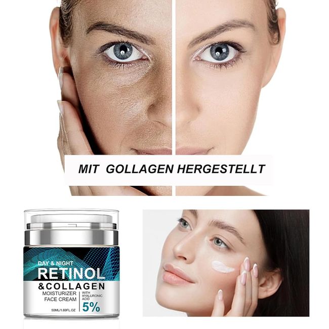 Soleneva Retinol Creme Gesicht, Anti Falten Creme