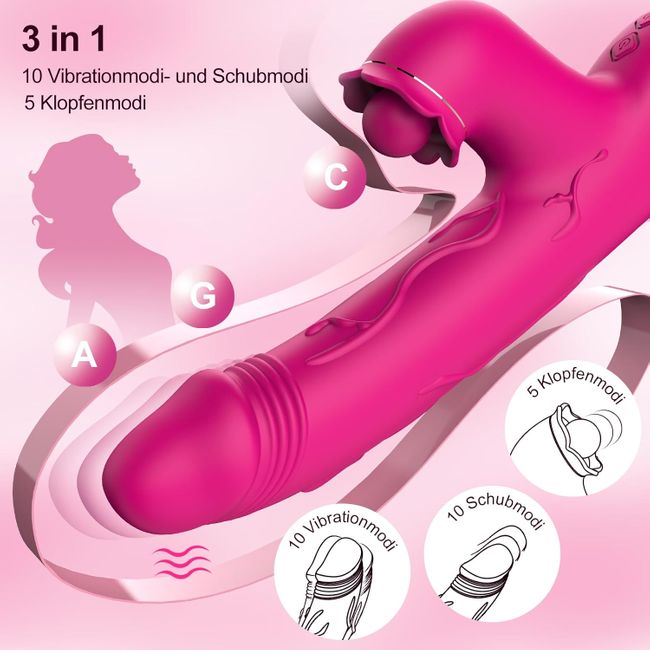 YICOCO Rabbit Vibratoren mit Klitorisstimulation