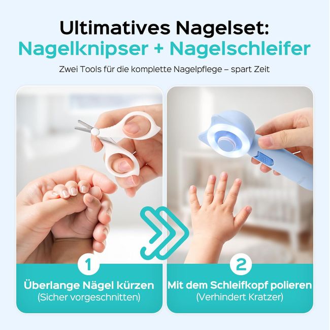 COSLUS  Baby Maniküre und Pediküre Blau