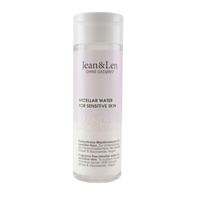 Jean & Len Parfumfreies Mizellenwasser Mandel & Niacinamide