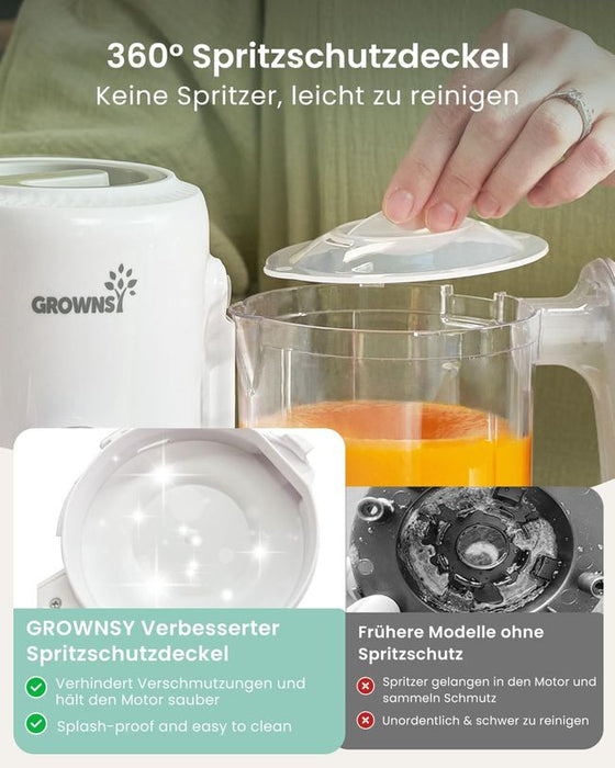 Grownsy Babynahrungszubereiter mit Dampfkorb – Dampfgarer