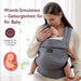 Momcozy Baby Trage - Leichte & Atmungsaktive Grau