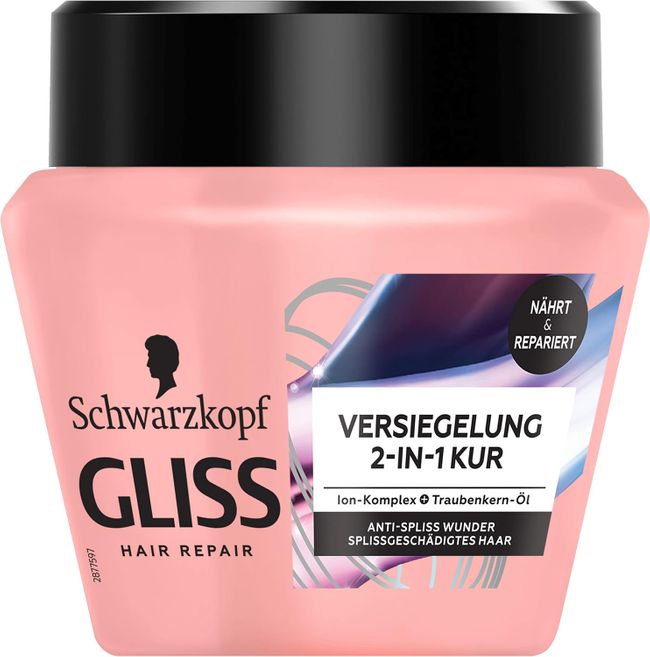 Schwarzkopf Gliss Kur 2-in-1 Versiegelung Kur Anti-Spliss Wunder