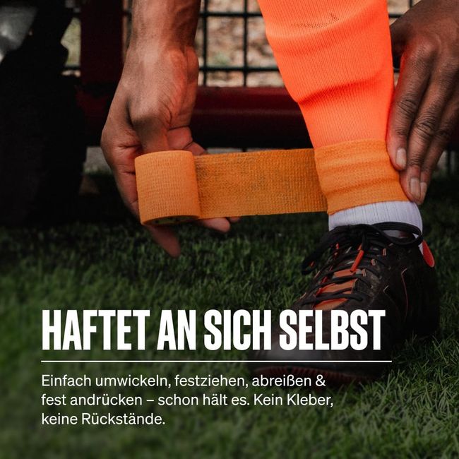 SPORTTAPE  Selbstklebender verband - 6 Rollen, 5 cm x 4,5 m Orange