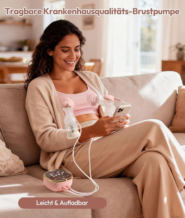 NCVI Milchpumpe Elektrisch Rosa