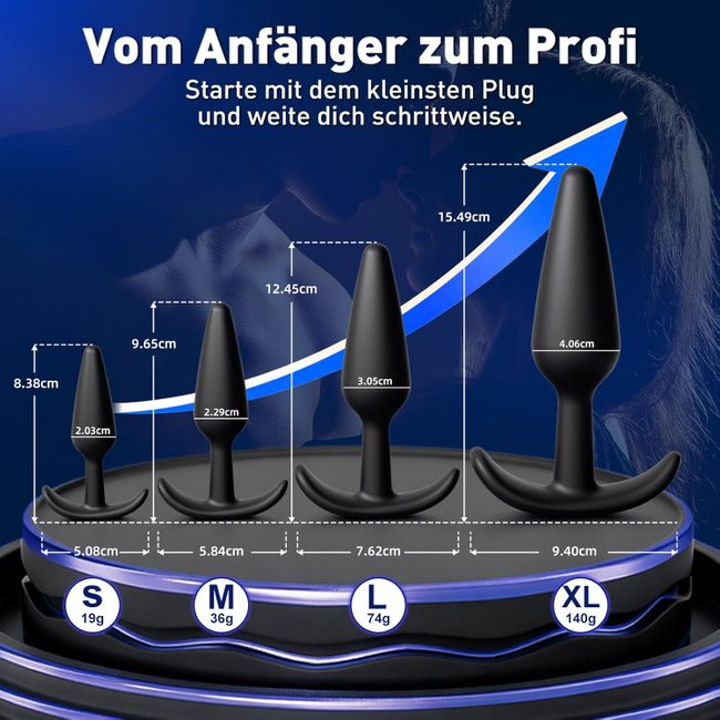 Tagnaff Analplug für Frauen Männer mit Analdusche