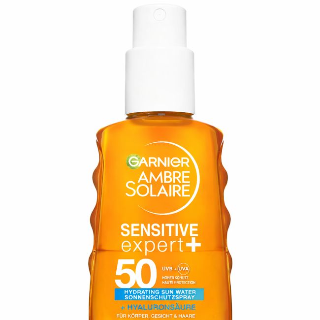 Garnier Ambre Solaire Sensitive Expert + Hydrating UV Water Sonnenschutzspray LSF 50