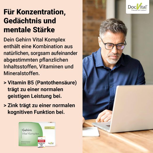 DocVital Gehirn Vital Komplex Kapseln Kapsel