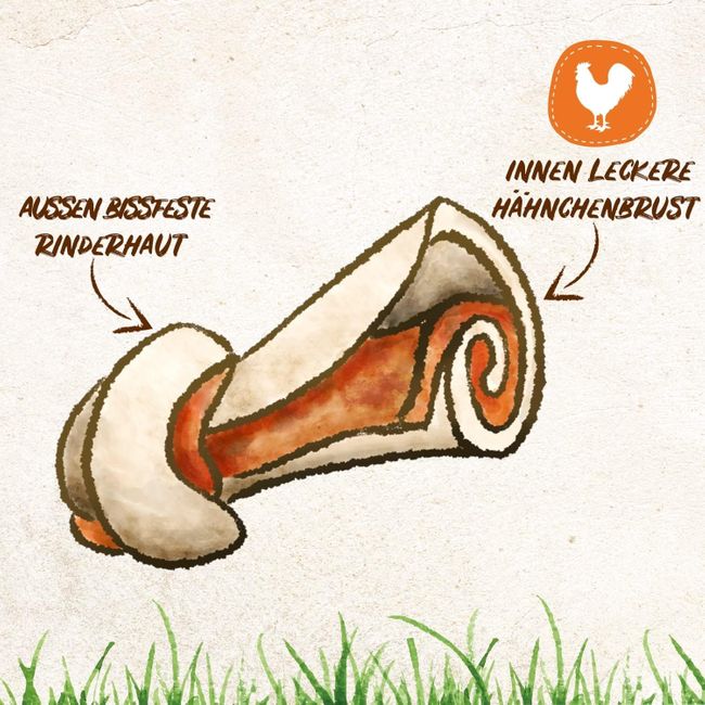 8in1 Delights Chicken Knochen XS