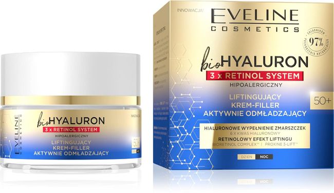 Eveline Cosmetics Biohyaluron 3xRetinol System Anti-Aging Creme