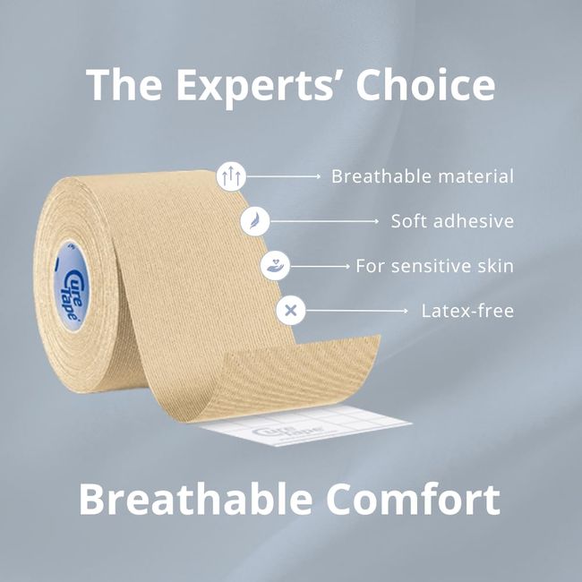 CureTape® Gentle Beige Kinesiologie Tape für empfindliche Haut