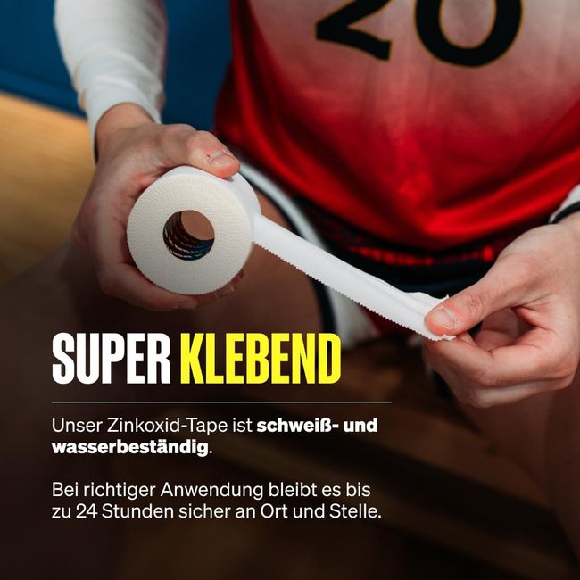 SPORTTAPE Zinkoxid 3 Rollen 5,0 cm x 10 m