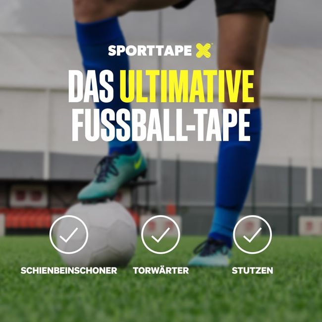 SPORTTAPE  Selbstklebender verband - 6 Rollen, 5 cm x 4,5 m Blau