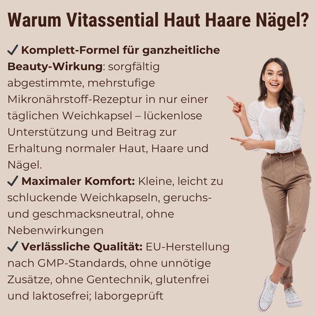 Vitassential Haut Haare Nägel  Kapseln