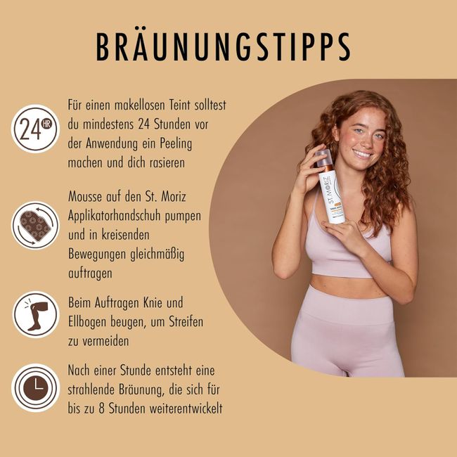 ST. MORIZ Advanced Colour Correcting Tanning Mousse in Light