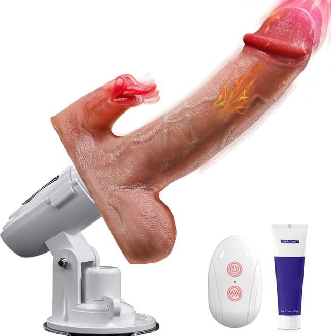 Tagnaff Dildo Vibrator, 8 Stoßfunktion Lecken Vibration