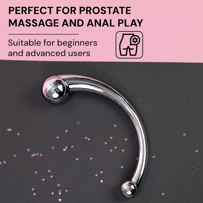 FOPS Doppeldildo Analplug metall 16cm. Prostata dildo