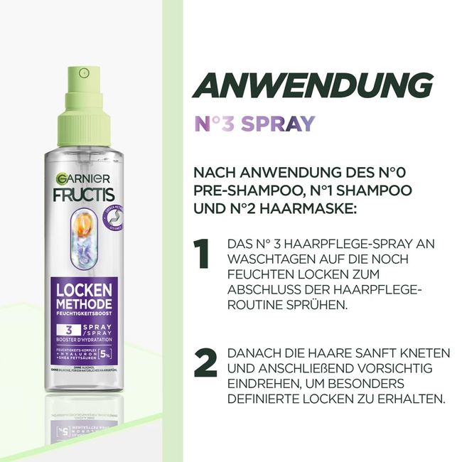Garnier Fructis Locken Methode