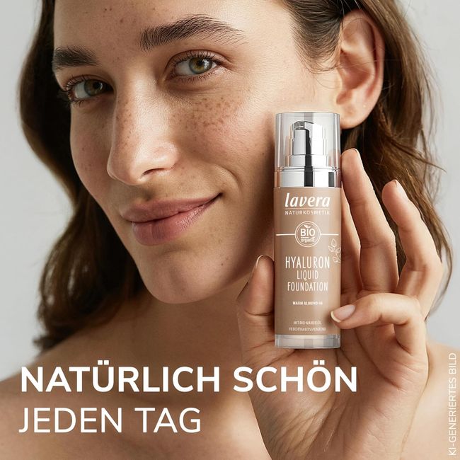 lavera Hyaluron Liquid Foundation Warm Almond 06