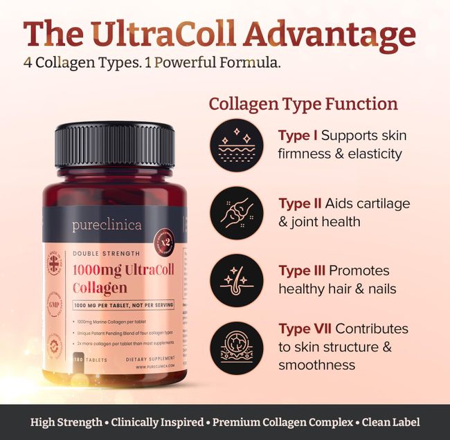pureclinica UltraColl Pure Marine Kollagen Tabletten