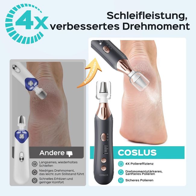 COSLUS  Professionelle Elektrische Nagelfräser Set