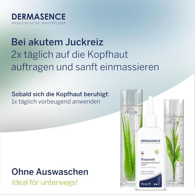 DERMASENCE Polaneth Liquid Juckreiz Kopfhaut