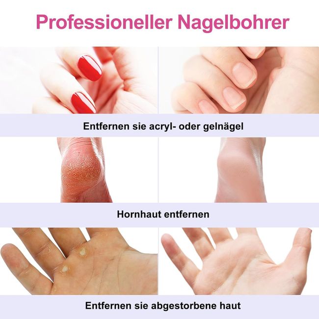 COSLUS  11 in 1 Profi Maniküre und Pediküreset grau