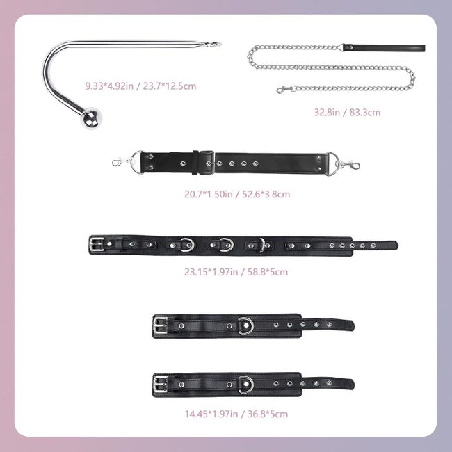 YICOCO BDSM Anal Hook Fesseln Kit Bondage-Set