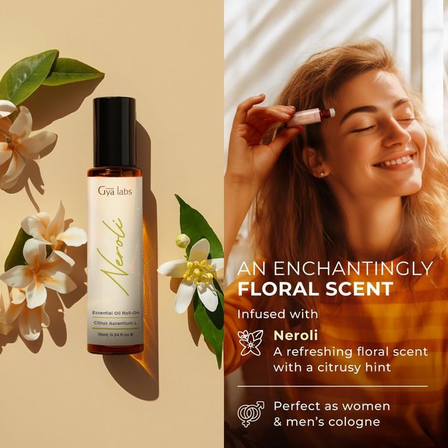 Gya Labs ätherischem Neroli Öl Roll-on