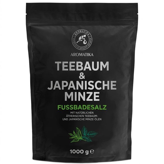 AROMATIKA Fußbadesalz mit Ätherischem Teebaumöl & Minzöl