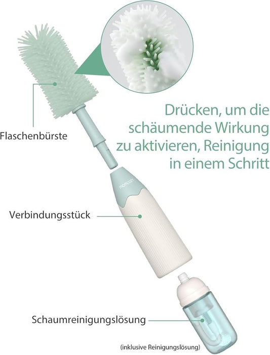 Momcozy Baby Flaschenbürste Set mit Druck-Schaumtechnologie