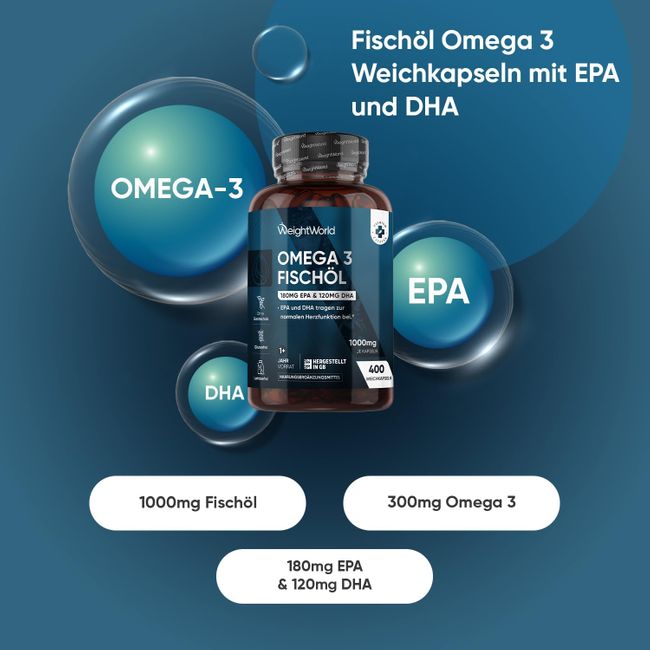 WeightWorld Omega 3 Fischöl V2602-7117