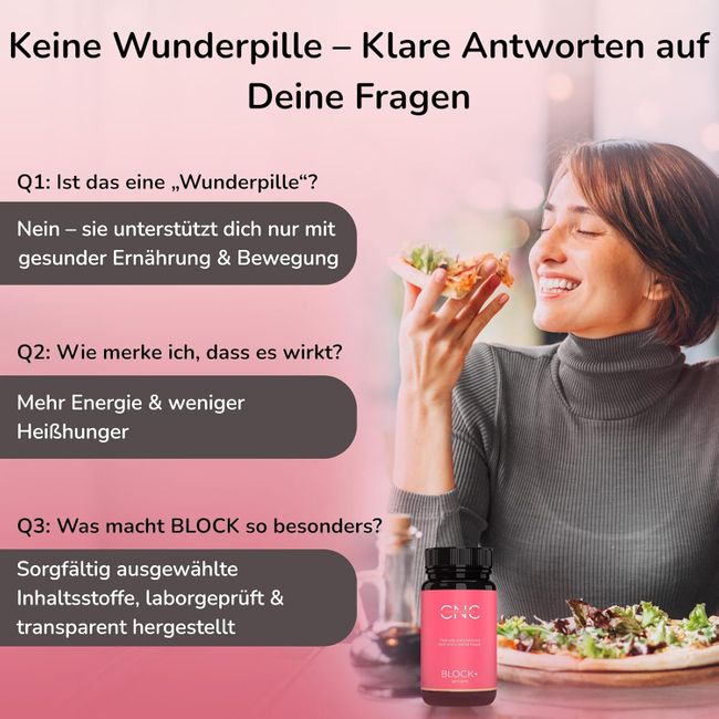 QSTA  Abnehmen Schnell Fettverbrenner QSTA BLOCK+ Kapsel