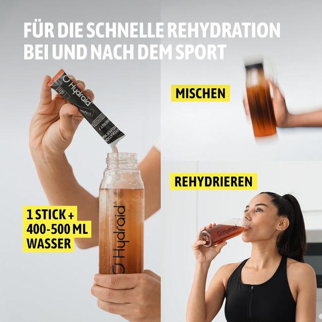 Hydraid PLUS ENERGY Peach Iced Tea Elektrolyt Pulver Sticks
