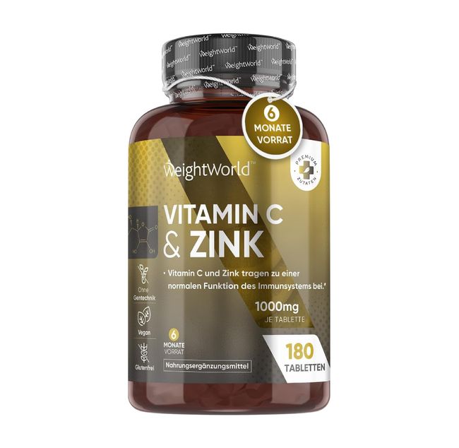 WeightWorld Vitamin C mit Zink Tabletten