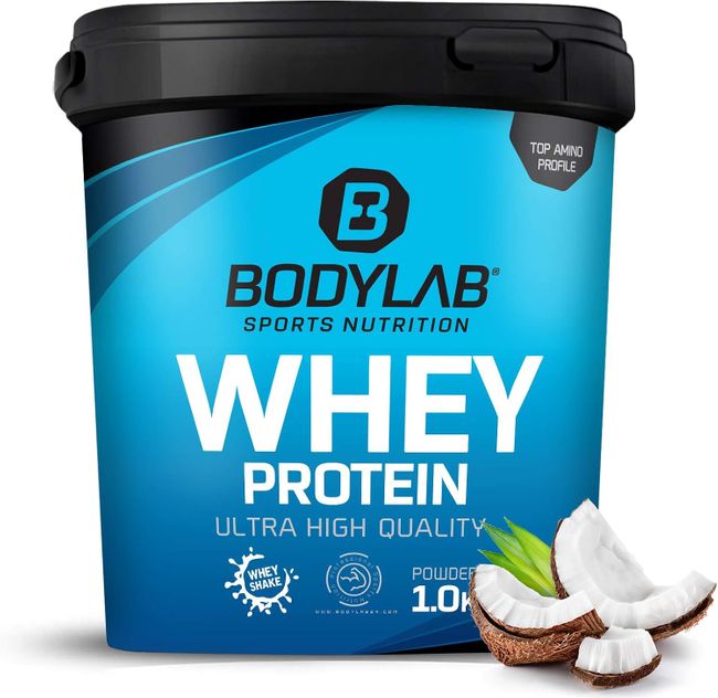 Bodylab24 Whey Protein Pulver, Kokosnuss