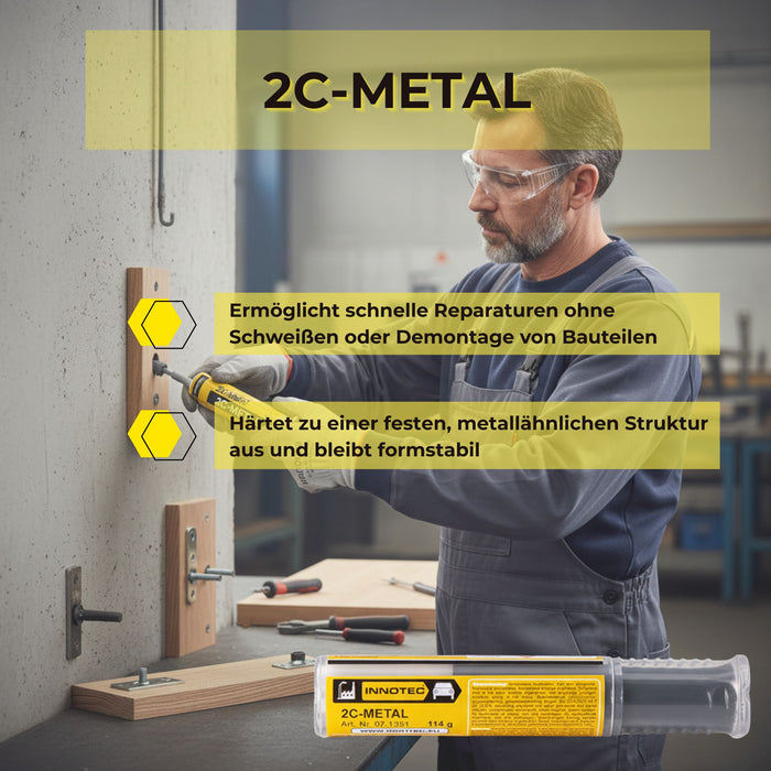 Innotec 2C-Metal – 2K Knetmasse – Produktvorteil und Anwendung 1