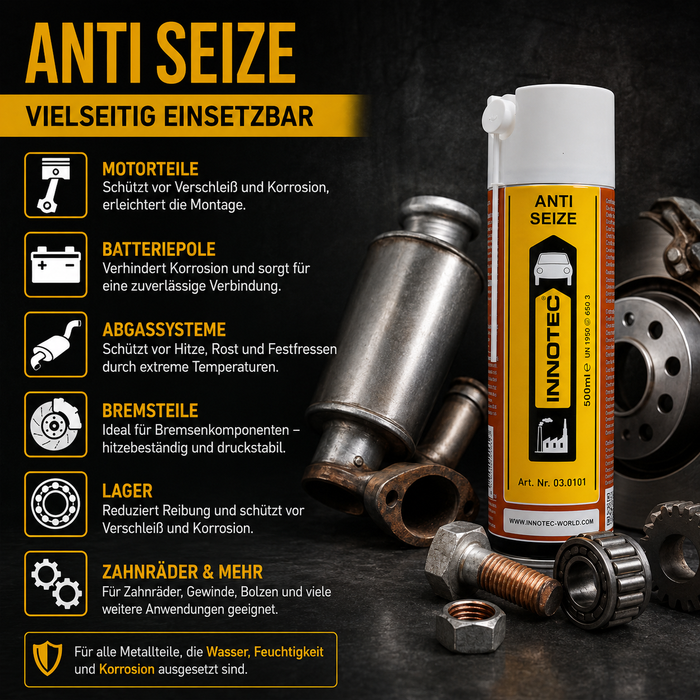 Innotec Anti Seize – Kupfer-Schmiermittel – Produktvorteil und Anwendung 5